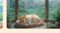 雨天窗边壁纸